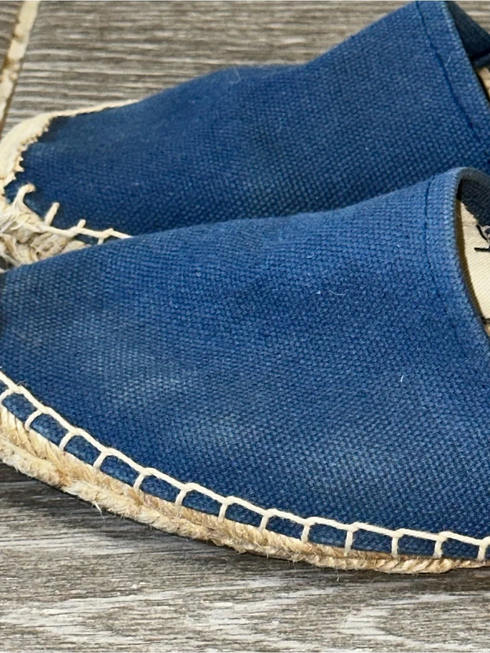 Soludos Navy Canvas Slip-On Espadrilles